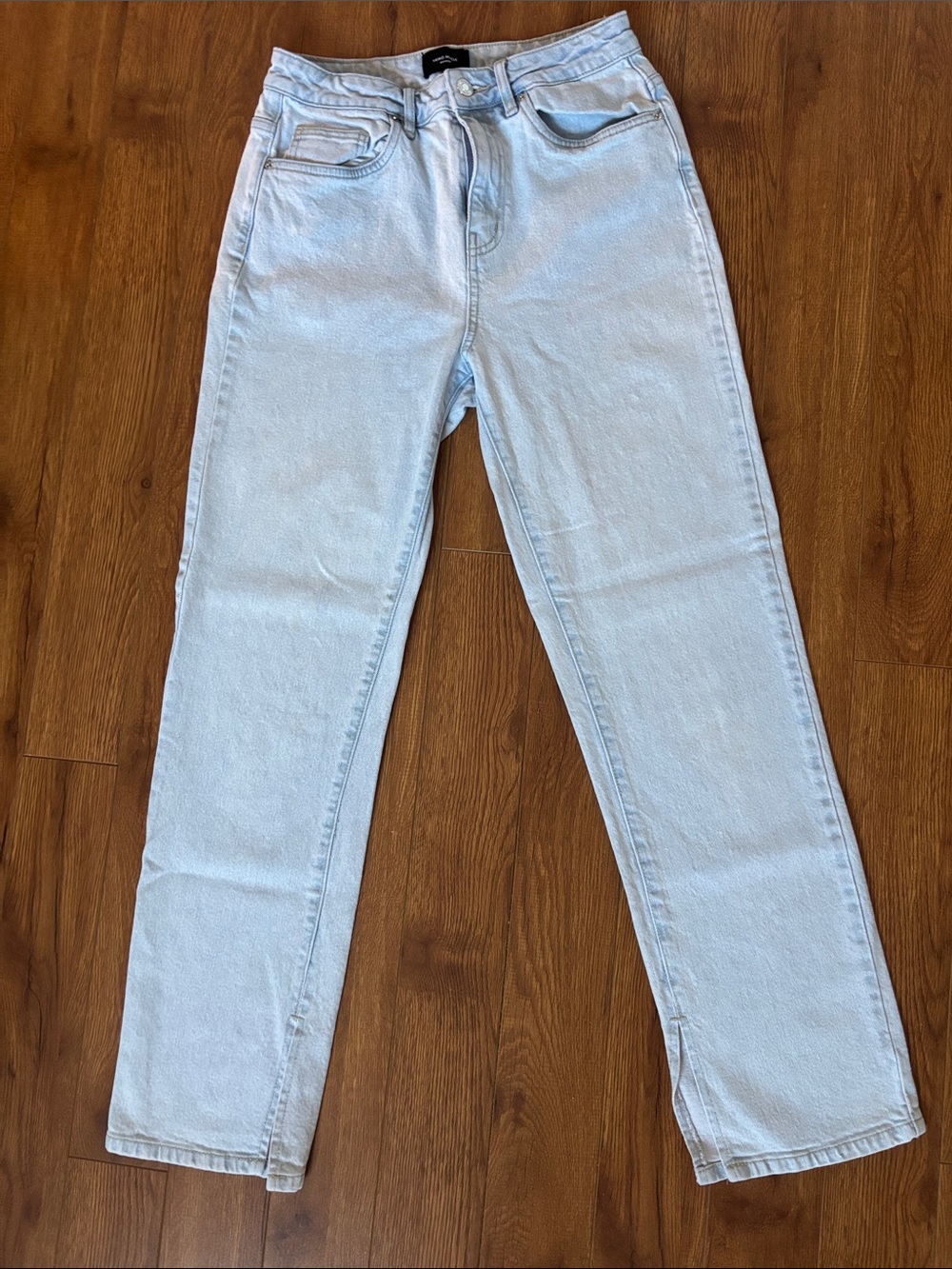 Women's Relaxed Light Blue Jeans - Casual Straight Fit